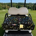 thumbnail image 3 of COEQINE Universal Golf Cart Seat Covers/Seat Blanket for EZGO Yamaha Club Car, Soft Seat Towel/Seat Cushions Folds Like a Bag for Easy Carry, All-Season Comfort, Colorful Sun Moon Star, 3 of 8