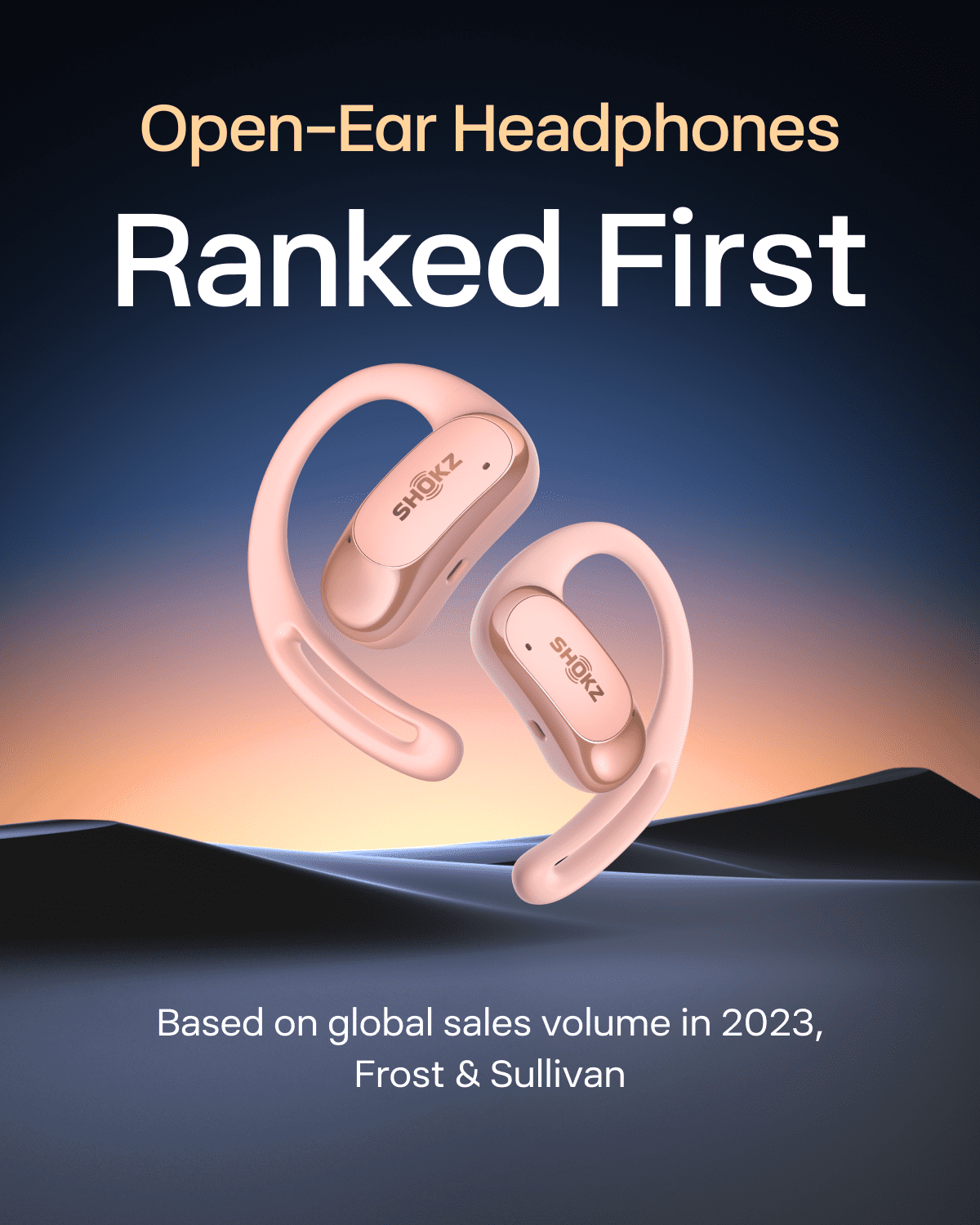 Restored Shokz OpenFit Air - Open-Ear Headphones, True Wireless Earbuds, Water Resistant, Secure Earhooks for Daily Use, pink