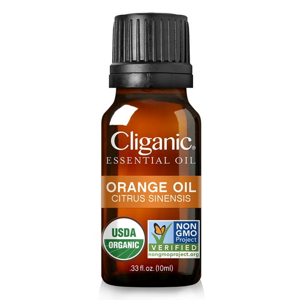 Cliganic Organic Orange, Aceites Esenciales para Difusores, 10 ml