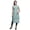 Aquamarine Green, variant on Printed Women Straight Kurti Sleeveless Summer Wear Kurta Tunic Large
