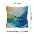 thumbnail image 4 of Ullo0ord Turquoise Marble Throw Pillow Covers Two-Sided Teal Gold Abstract Art Modern Decorative Pillows Case Outdoor Cushion Covers for Couch Sofa Bed Home Decor White 12x12in, 4 of 7