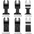 thumbnail image 2 of Paquete de 20 hojas de sierra oscilantes de liberación rápida para herramientas múltiples universales de madera/bimetálicas Herramienta oscilante, 2 of 5