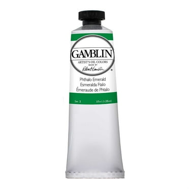 Gamblin Artist Grade Oil Color, 37ml, Phthalo Emerald