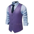 thumbnail image 4 of Work Vest For Men Qiggri Men Solid Fashion Have Pockets Breasted Stage Costume Vest Tops Blouse Mens Suit Vest, 4 of 8
