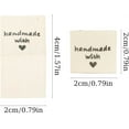 thumbnail image 2 of GIXUSIL 100 Pieces Handmade Fabric Tags, Clothes Labels, Handmade Fabric Labels, Embroidered Fabric Labels Tags, Handmade Sewing Labels for DIY Decor (Off White), 2 of 7