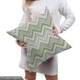 thumbnail image 4 of Muted Colors Fabric by the Yard Upholstery, Horizontally Aligned Chevron Inspired Layout Classic Abstract Details, Decorative Fabric for DIY and Home Accents, Multicolor by Ambesonne, 4 of 4
