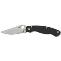 Spyderco Military 2 Pocket Knife 4" Drop Point CPM S30V Satin Blade G10 Handle Black