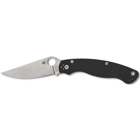 Spyderco Military 2 Pocket Knife 4" Drop Point CPM S30V Satin Blade G10 Handle Black