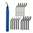 thumbnail image 1 of 15pcs Rotary Deburr Blades Set Metal Deburring Tool Kit for Wood Copper Steel, 1 of 6