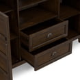 thumbnail image 5 of Simpli Home Burlington 54 inch Wide Solid Wood Tall TV Stand in Mahogany Brown For TVs up to 60 inches, 5 of 13