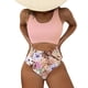 thumbnail image 4 of Gibobby Batas de baño mujeres spa Conjunto de traje de baño grande y sexy para mujer Conjunto de traje de baño de moda con estampado de color sólido Traj(Rojo,CH), 4 of 5