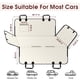thumbnail image 2 of Cubierta para asiento de auto para perro NECKORY impermeable para asiento trasero - L, beige/negro, 2 of 7