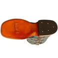thumbnail image 5 of Ferrini Ladies Patchwork Blk/Teal S-Toe 9½B-Color:Blk/Teal,Size:9½B, 5 of 5