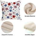 thumbnail image 3 of 4th of July Pillow Covers 20x20 Pack of 2 Independence Day American Flag Stars Throw Pillow Cover Outdoor Decor,Memorial Day Patriotic Pillowcase Decorative Cushion Case for Couch Sofa, 3 of 6