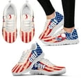 thumbnail image 1 of Zapatillas deportivas de moda con diseño de bandera estadounidense, zapatos de golf modernos con estampado, zapatos deportivos/de ocio cómodos., 1 of 6