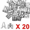thumbnail image 1 of Trim Metal Retainer Clip 20pcs Clip Dash Dashboard Fastener For Auto Car Metal Retainer Silver Tone High Quality, 1 of 5