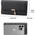 thumbnail image 2 of Women's Long Format Purse Large for Women PU Leather with 9 Card Slots Long Wallet Women's Purse Large with Zip Coin Compartment and Many Compartments, Modern, 2 of 6