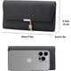 thumbnail image 2 of Cartera de mujer de formato largo grande para mujer de piel sintética con 9 ranuras para tarjetas Cartera larga para mujer de formato grande con compartimento para monedas con cremallera y muchos, 2 of 6