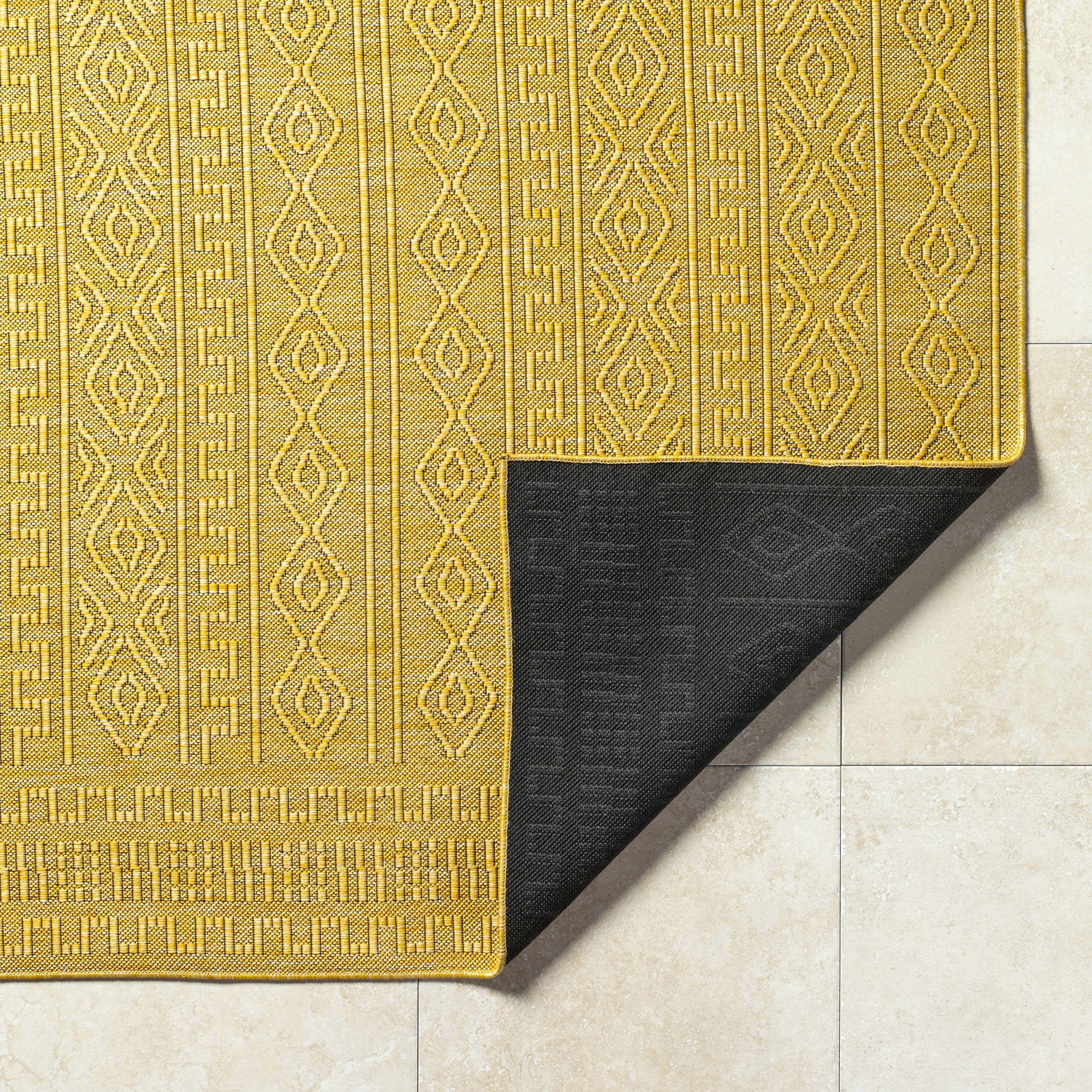 Hauteloom Nuela Living Room, Bedroom Patio Outdoor Area Rug - Farmhouse - 9'2" x 12'