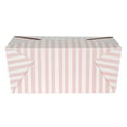 thumbnail image 5 of Restaurantware Paper Food Box 50 Count 90 Oz Leakproof Paper Lunch Box Greaseproof Food Container Tab-Lock Design 8.5 x 6.2 x 3.5 Inches Pink and White Stripe, 5 of 11