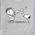 thumbnail image 3 of Peanuts - Rerun And Snoopy Bubbles - Men's Crew Neck Fleece Pullover, 3 of 6