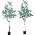 thumbnail image 1 of Maydear Artificial Eucalyptus in Pot Faux Houseplant Home Decoration Trees, for Indoor Outdoor House Home Office Garden Modern Decoration Housewarming Gift, 51”, 2 Pack, 1 of 3