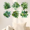 thumbnail image 1 of Pegatinas de pared de hojas , Mural artístico, fondo de sala de estar interior, palo de cáscara, calcomanías de pared de plantas, papel tapiz de, 1 of 8