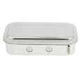 thumbnail image 1 of Stainless Steel Professional Instrument Box W/ Lid - , 304 8Inch with Holes, 1 of 7