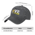 thumbnail image 5 of Baseball Softball Baseball Cap Vintage Soft Washed Denim,Golf Dad Hat Adjustable Trucker Hats for Men Women Unisex Adult,Deep Heather, 5 of 6