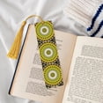 thumbnail image 4 of Kdxio Yellow Mandala Print Metal Tassel Bookmarks,Perfect Gift for Art Lovers and Bookworms Metal Bookmarks for Women, 4 of 8