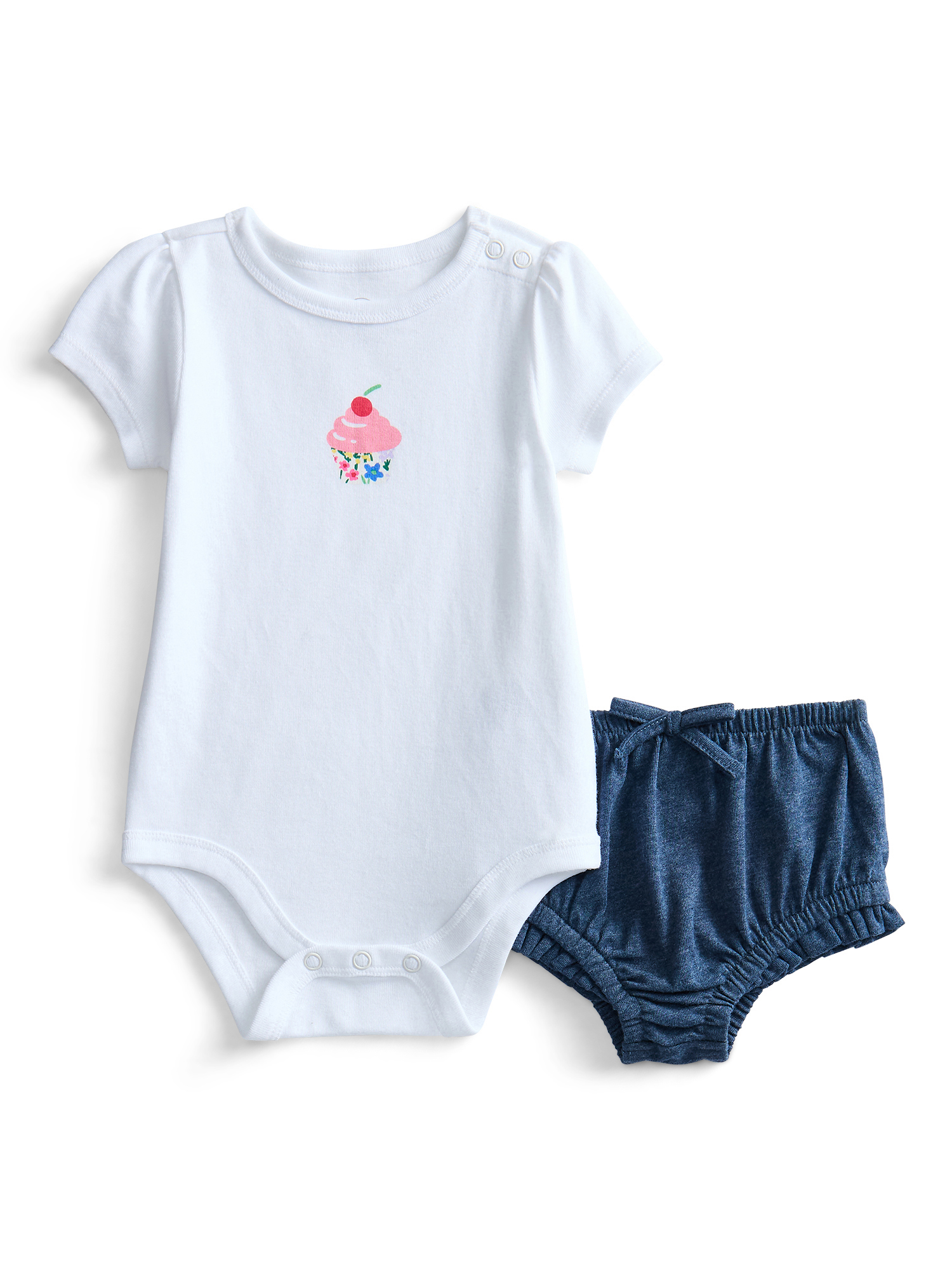 Wonder Nation Baby Girls Bodysuit and Leggings Outfit Set, 4-Piece, Sizes 0M-24M