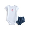 thumbnail image 4 of Wonder Nation Baby Girls Bodysuit and Leggings Outfit Set, 4-Piece, Sizes 0M-24M, 4 of 5