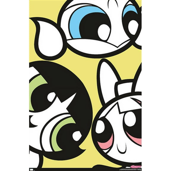 The Powerpuff Girls - Group Faces Wall Poster, 22.375" x 34"