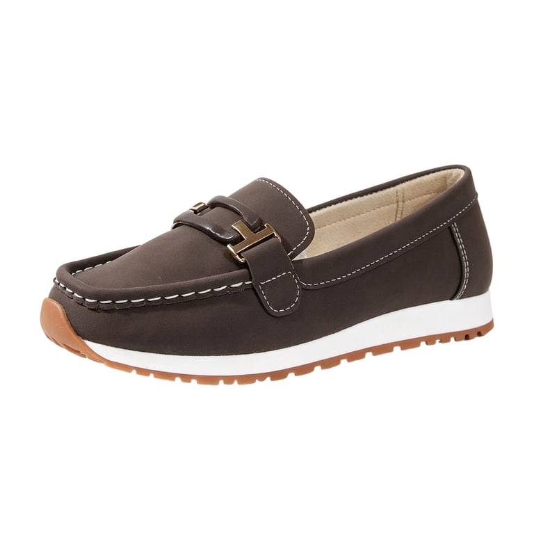 Rokment Womens Suede Moccasins Slip on Loafers Boat Shoes  display picture 3