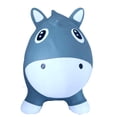 thumbnail image 2 of Pop It Up: Kidzzfarm Bouncing Horse: Junior - Blue - Inflatable Animal Hopper, Bouncing Toy & Air Pump, Indoor & Outdoor, Kids & Toddlers Ages 12mo+, 2 of 7
