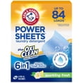 thumbnail image 1 of Láminas de detergente para ropa Arm & Hammer Power Sheets 6 en 1 con OxiClean, 1 of 9
