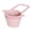 Pink, variant on Hanging Silicone Sink Drain Basket with Removable Filter, Foldable Non-Perforated Kitchen Storage Rack for Food Scraps and Small Items