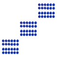 thumbnail image 3 of relayinert 24pcs/set Wide Application Wedding Party Home Decor Durable And Reliable blue 3Set, 3 of 6