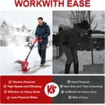 thumbnail image 5 of HuiXinOu Cordless Electric Snow Broom, Foldable Handheld Snow Removal Tool for Light Snow, Quick Clearing of Cars, Steps, Sidewalks, and Patios, 5 of 6