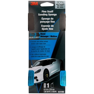 3M Scuff Sanding Sponge, 03195, 3-2/3 inch x 9 inch