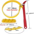 thumbnail image 2 of Multi-Purpose Belt Strap Wrench,23 (585mm) Length Adjustable Strap and 12 (300mm) Steel Handle Yellow, 2 of 5
