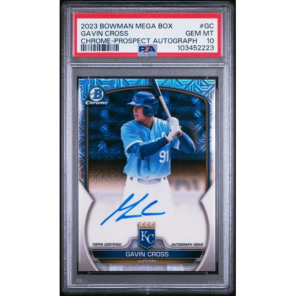 2023 Bowman #GC Gavin Cross Mega Box PSA 10