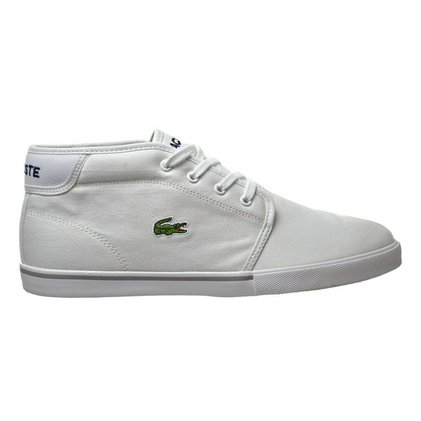 lacoste ampthill white leather