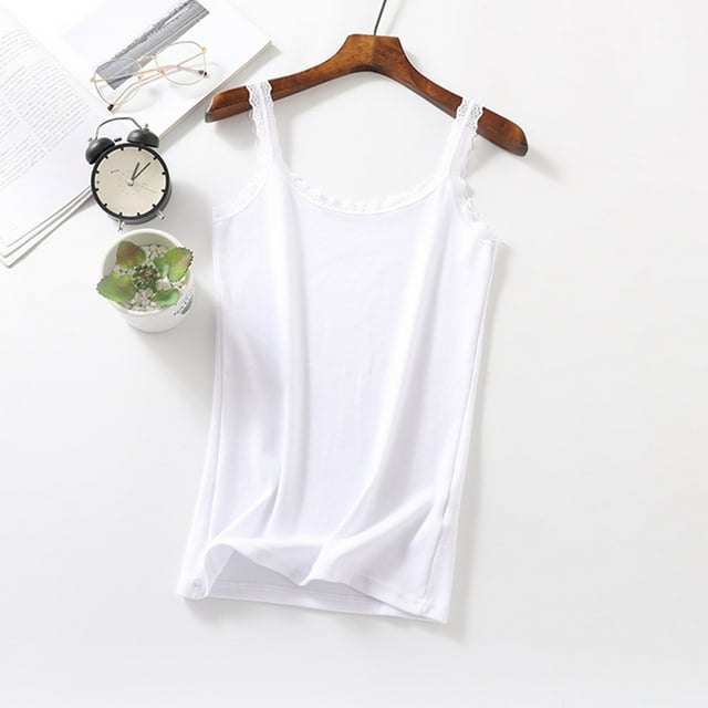 UPPADA Débardeurs d'Été Sans Manches pour Femmes Coupe Ample Décontractés à Col Rond Chemises Ourlet Fluide Débardeurs Tendance Chemises Fluides Mode Été Décontracté Basique Côtelé Dos Nageur Chemise, Offre du Jour Aujourd'hui Seulement