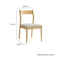 thumbnail image 3 of Modway Fabric Chair, SSet of 2 in Natural Heathered Weave, Beige, 3 of 10