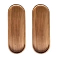 thumbnail image 3 of 2 bandejas de madera para servir, bandejas de madera, bandejas prácticas para servir, bandejas de café para mesas de café de clubes, restaurantes y Ovalado 29 cm x 105 cm, 3 of 8