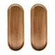 thumbnail image 3 of 2 bandejas de madera para servir, bandejas para mesa de café, bandejas prácticas para comida, bandejas de madera para fiestas temáticas, salas de té, Ovalado 29 cm x 105 cm, 3 of 8