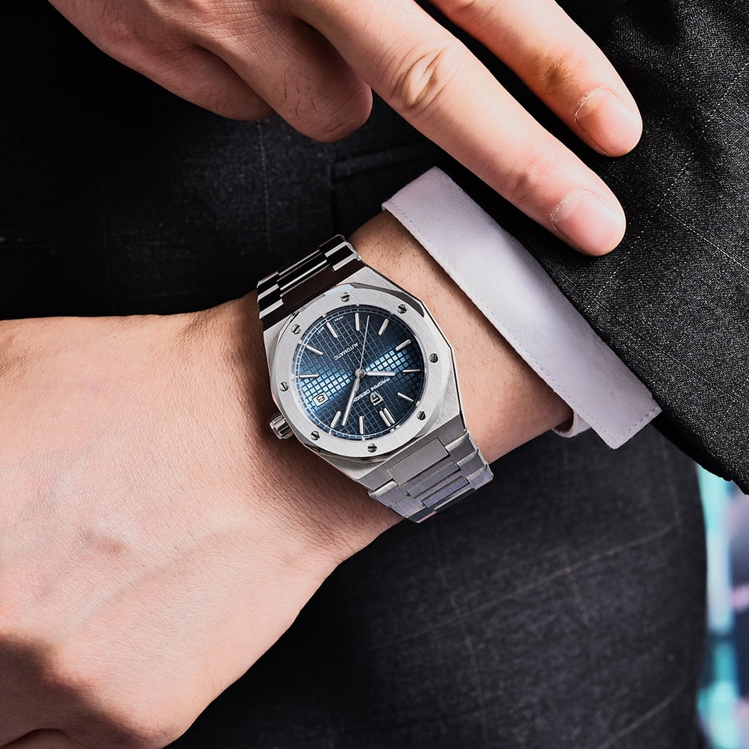 PAGANI DESIGN Automatic Men's Watches Mechanical Stainless Steel Waterproof Wrist Watch for Men 8215 Movt Synthetic Sapphire Glass PD1673