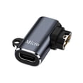 thumbnail image 1 of Conector adaptador de cargador de reloj hembra Micro USB para Garmin Fenix ​​7/7S (codo), 1 of 7