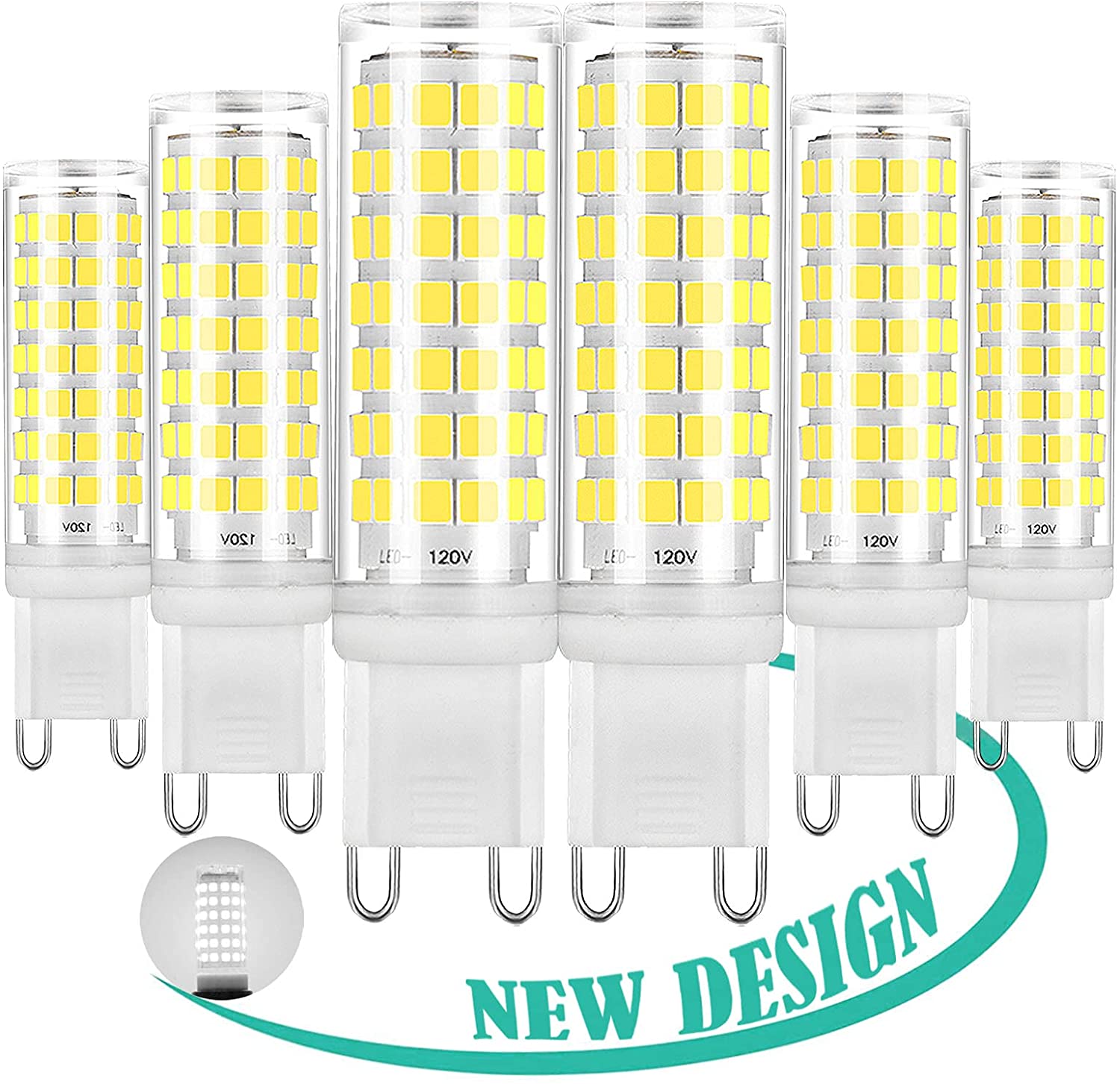 G9 D Light Bulb 7W (60W Incandescent Equivalent), Daylight White 6000K